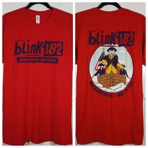 BLINK 182 Event Shirt May 23 2023 Washington DC Concert Band Tee Men's Large SS